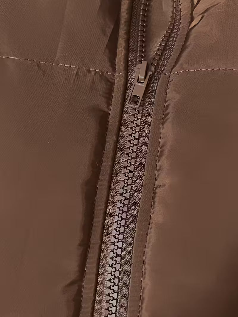 THOUSANDONE1001 - Gilet da donna senza maniche con collo alto