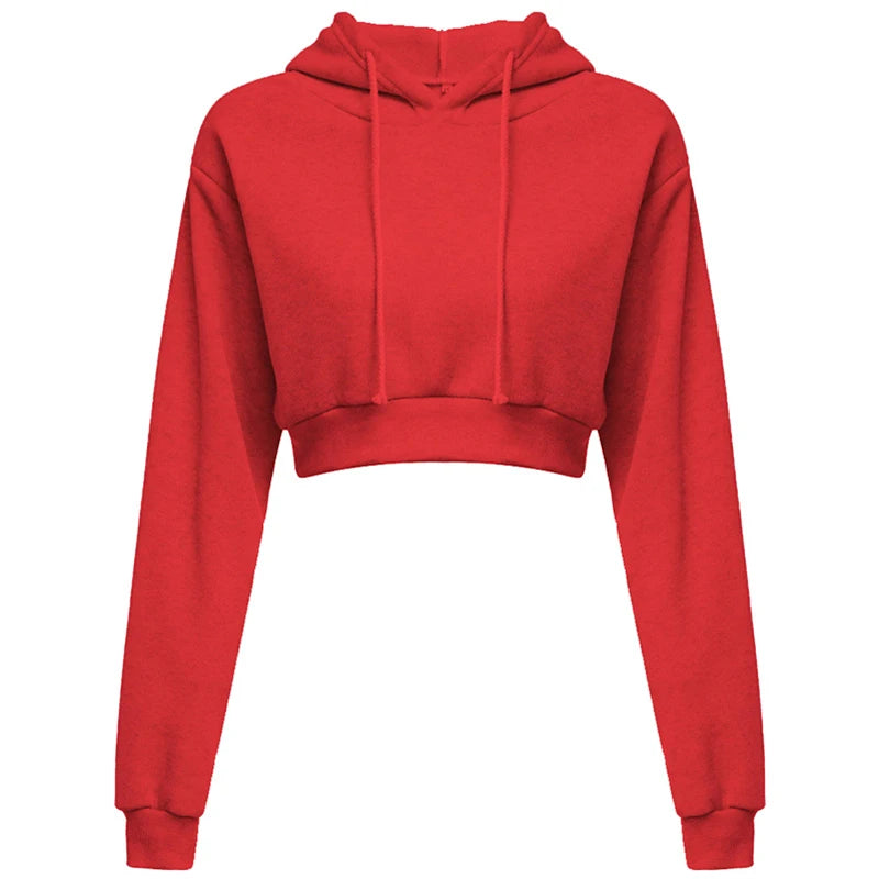 Crop Hoodie — Autumn Streetwear