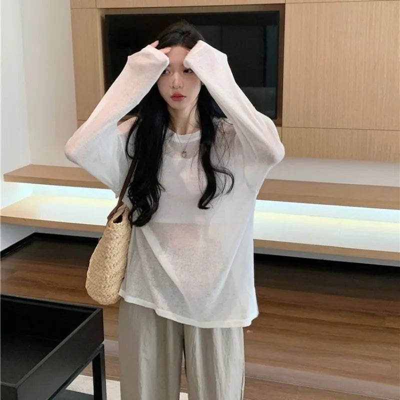 T-shirt Oversize See Through — Look Trasparente Chic
