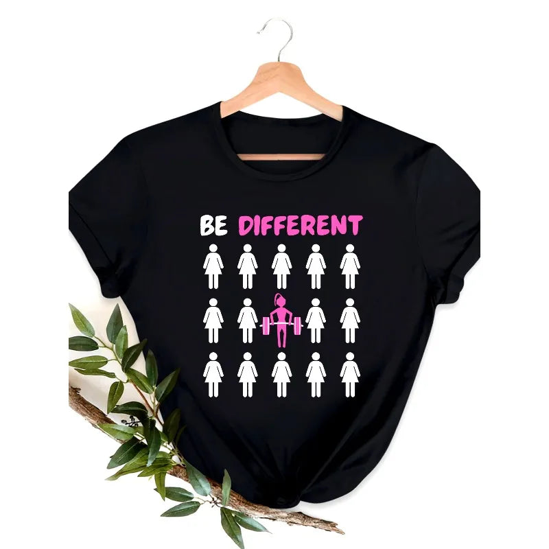 T-shirt "BE DIFFERENT" — Fitness Streetwear