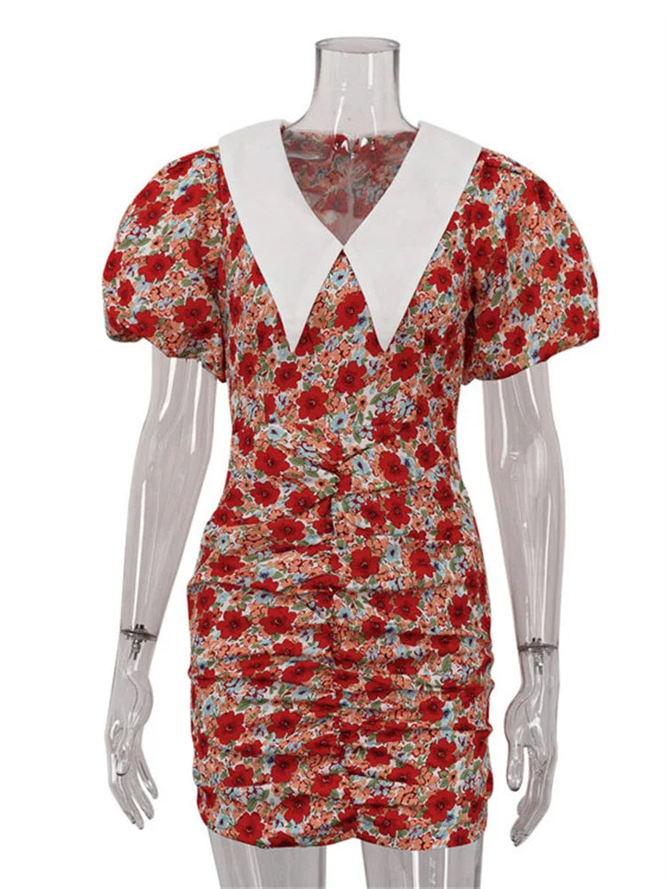 Mini Dress Floreale — Romantico, Chic e Irresistibile