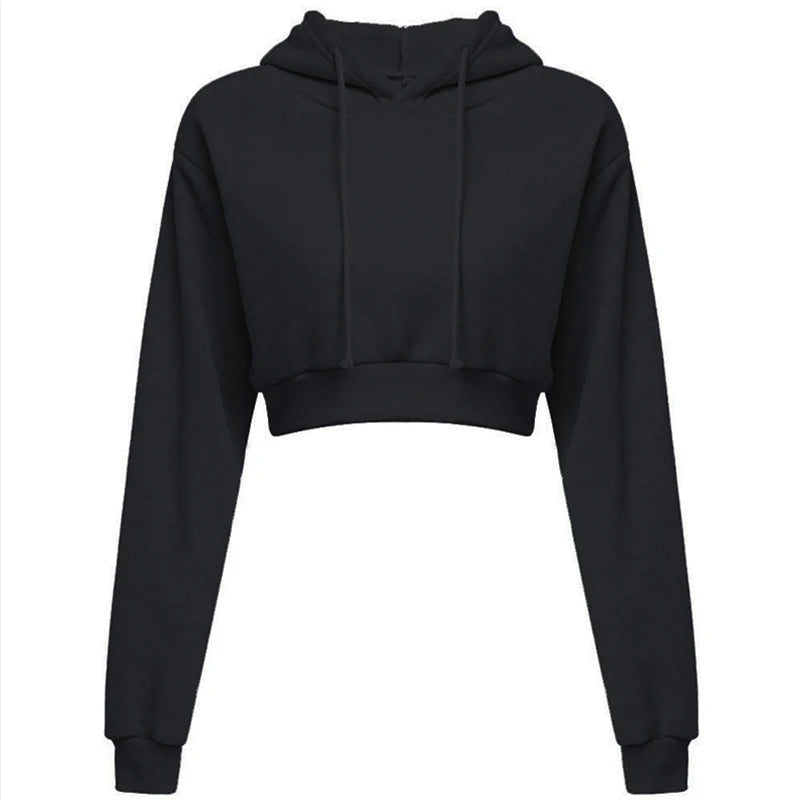 Crop Hoodie — Autumn Streetwear
