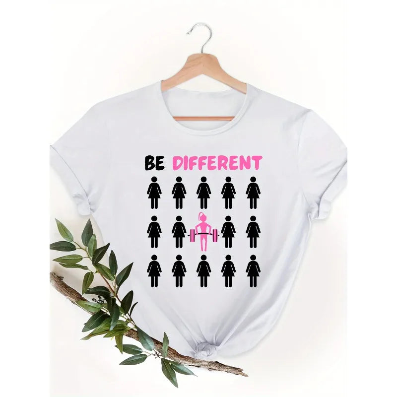 T-shirt "BE DIFFERENT" — Fitness Streetwear