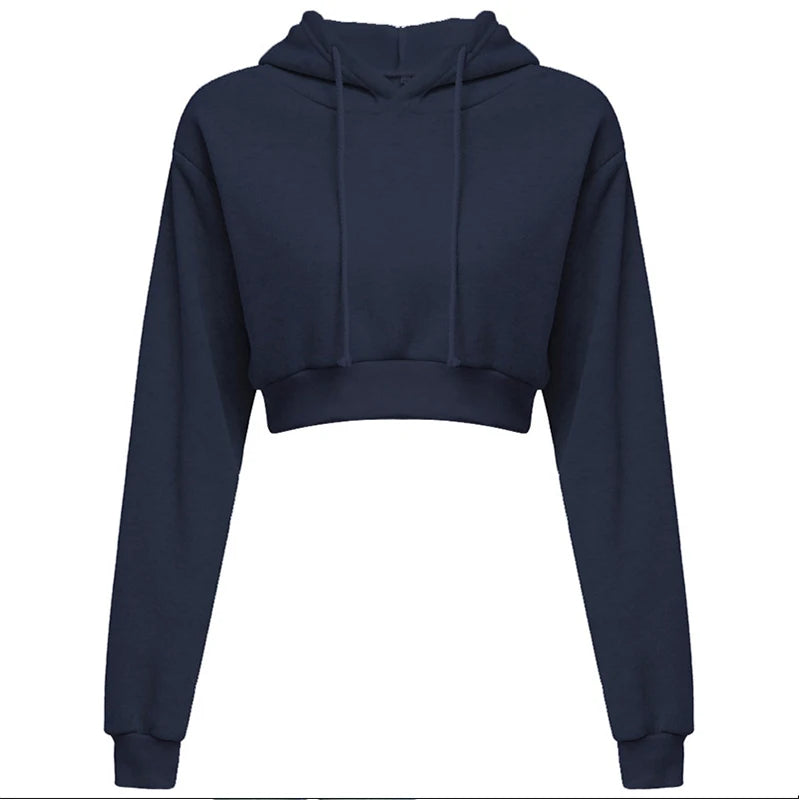 Crop Hoodie — Autumn Streetwear