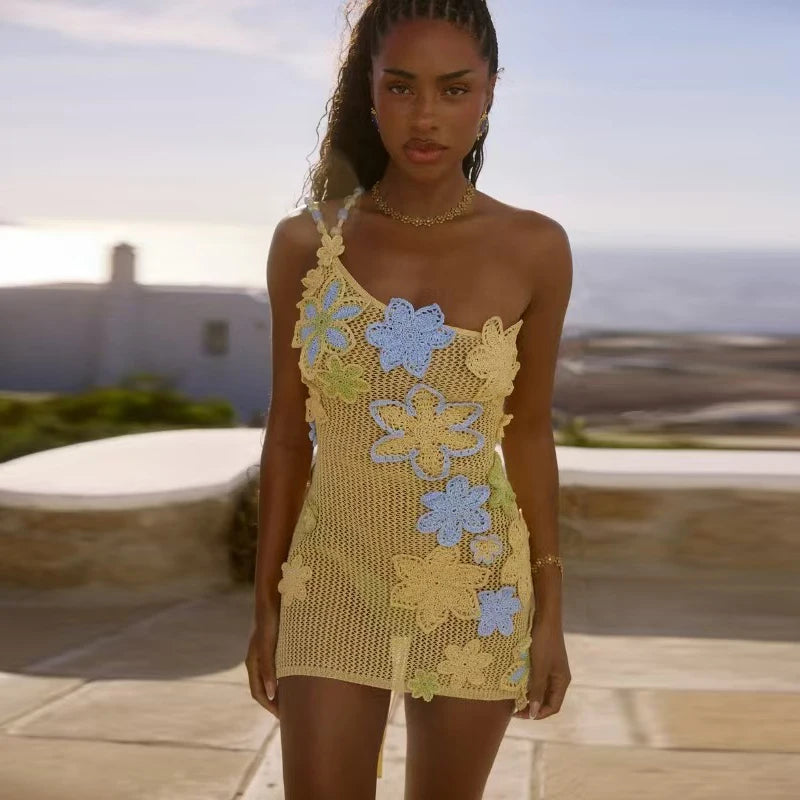 Mini Dress Crochet Beach — Uncinetto da Spiaggia