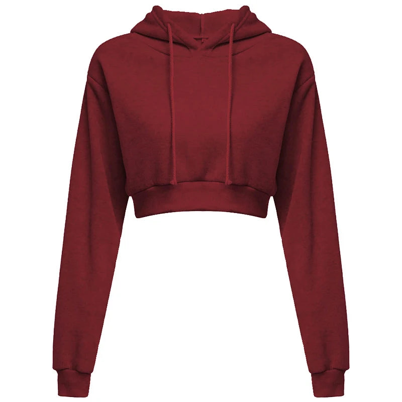 Crop Hoodie — Autumn Streetwear