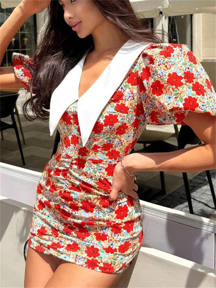 Mini Dress Floreale — Romantico, Chic e Irresistibile