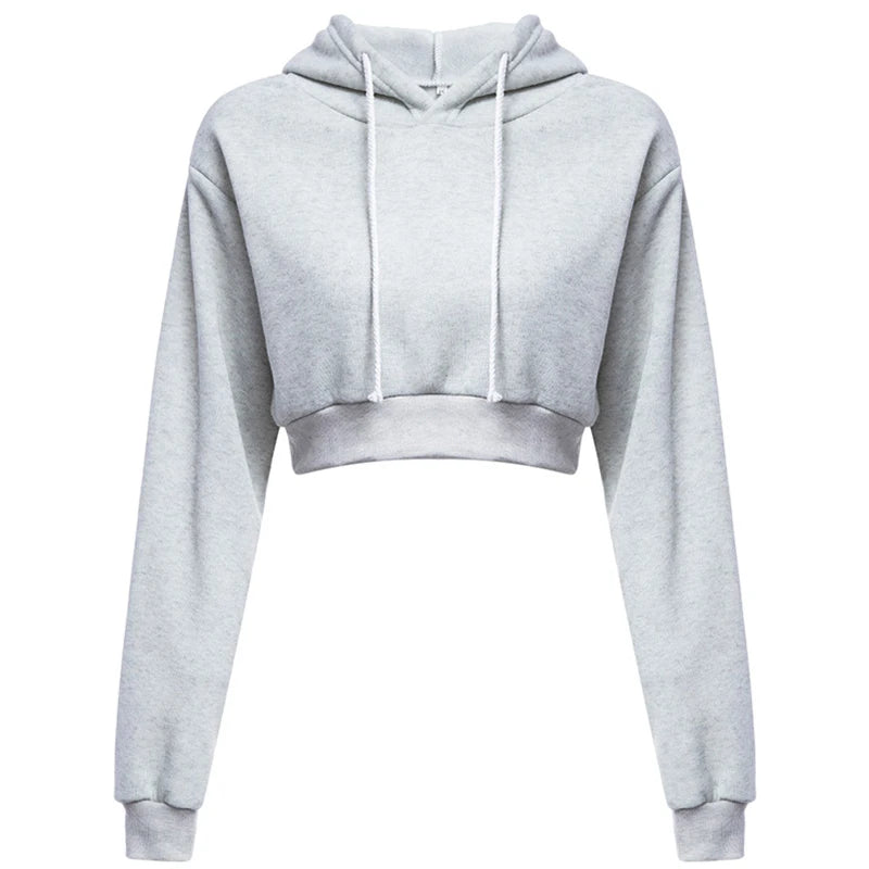 Crop Hoodie — Autumn Streetwear