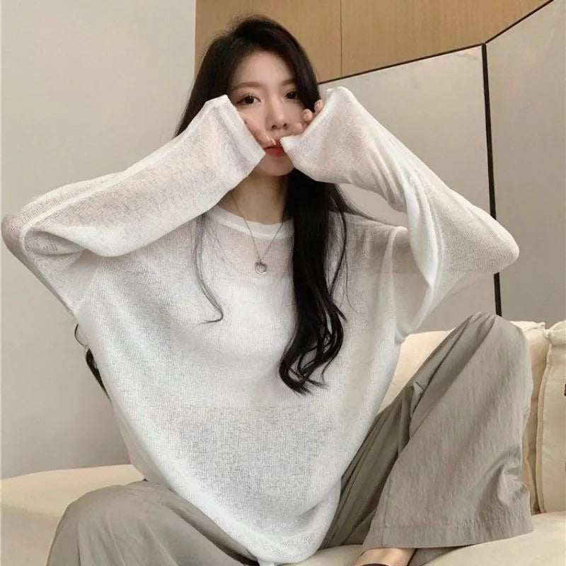 T-shirt Oversize See Through — Look Trasparente Chic
