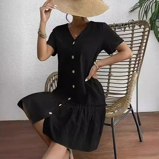 Mini Dress Cotton Linen — Fresco ed Elegante