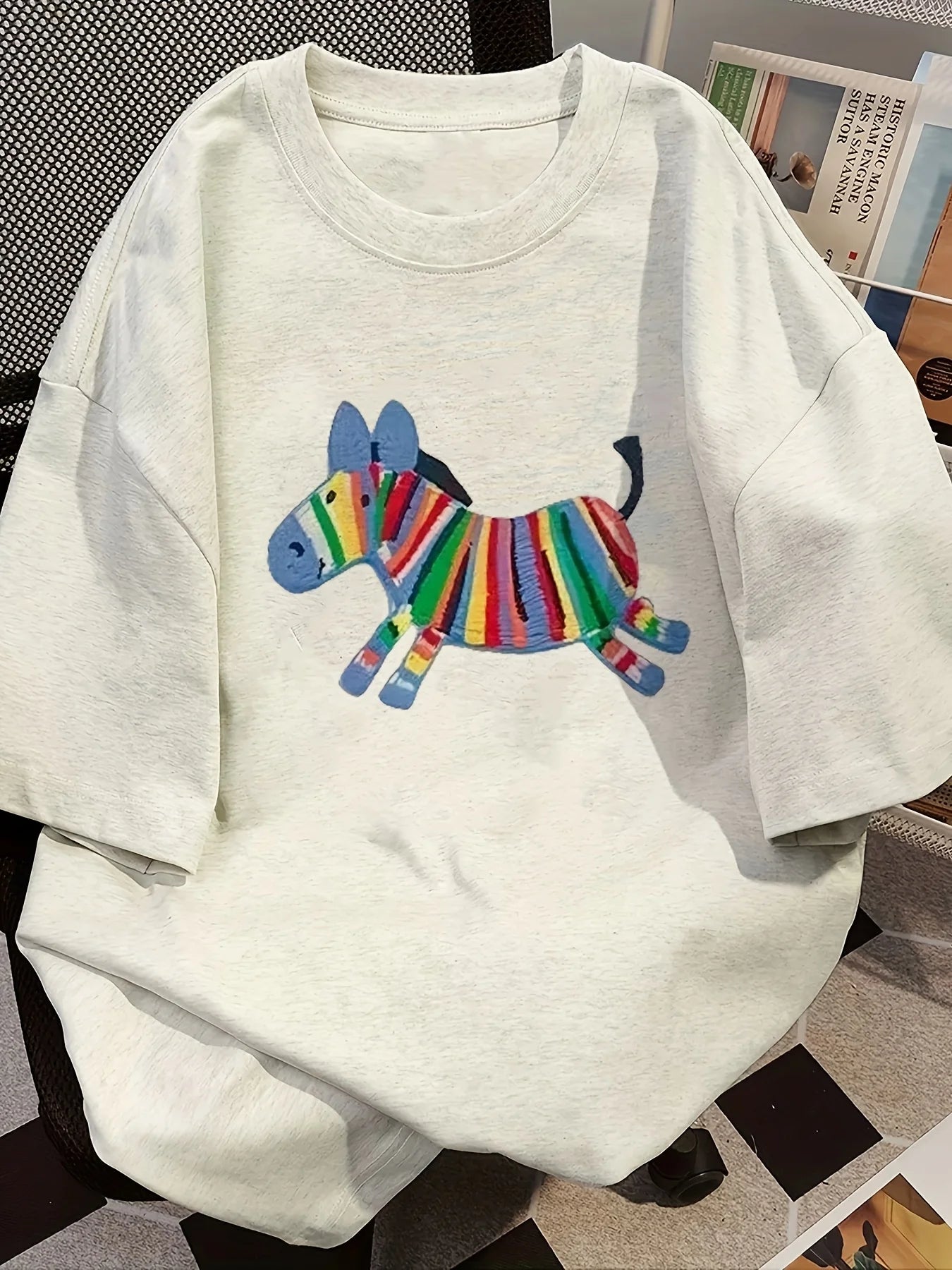 T-shirt Oversize Stampa Grafica — Taglie Inclusive