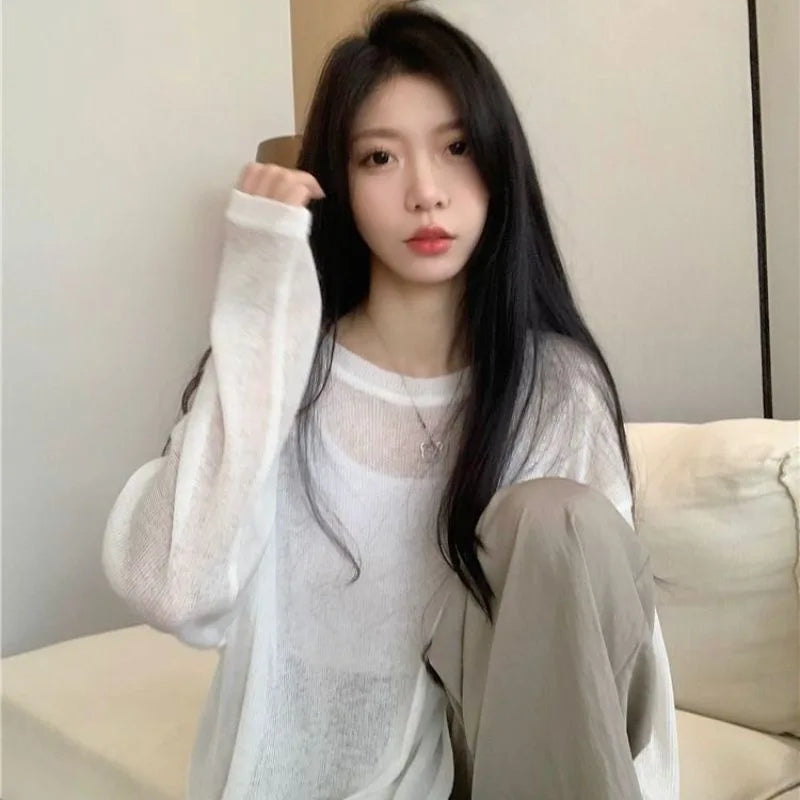 T-shirt Oversize See Through — Look Trasparente Chic