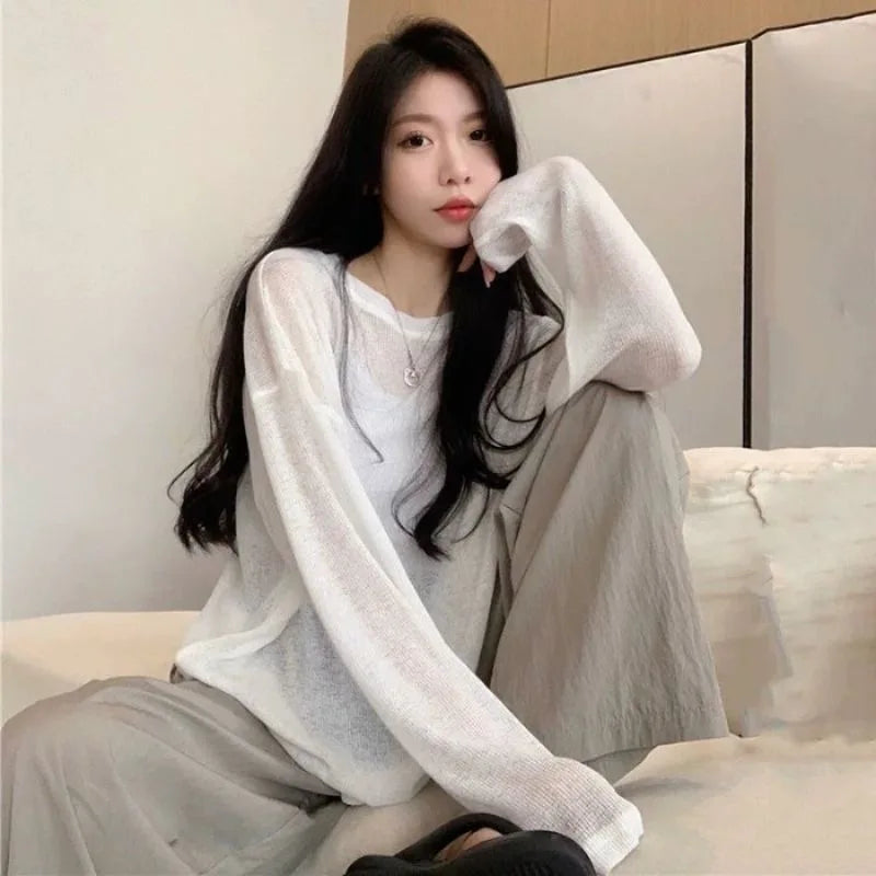 T-shirt Oversize See Through — Look Trasparente Chic