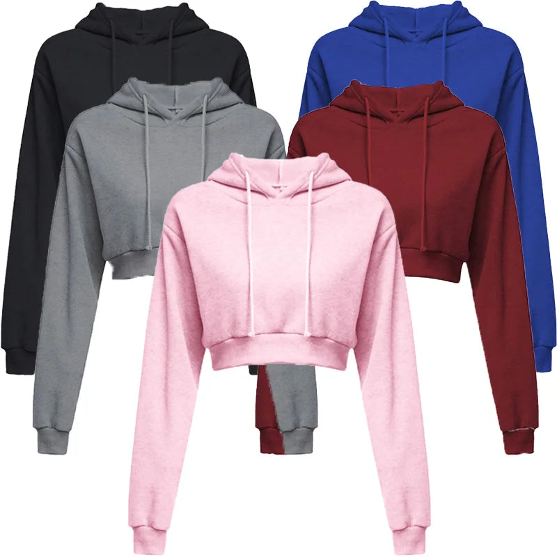 Crop Hoodie — Autumn Streetwear