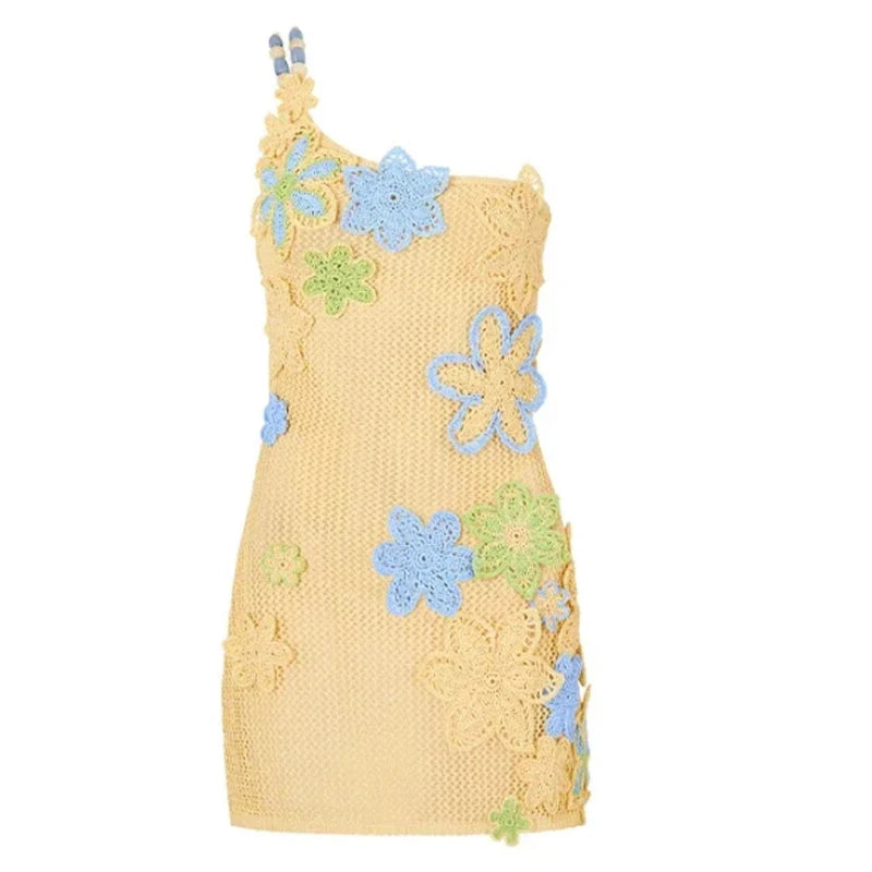 Mini Dress Crochet Beach — Uncinetto da Spiaggia