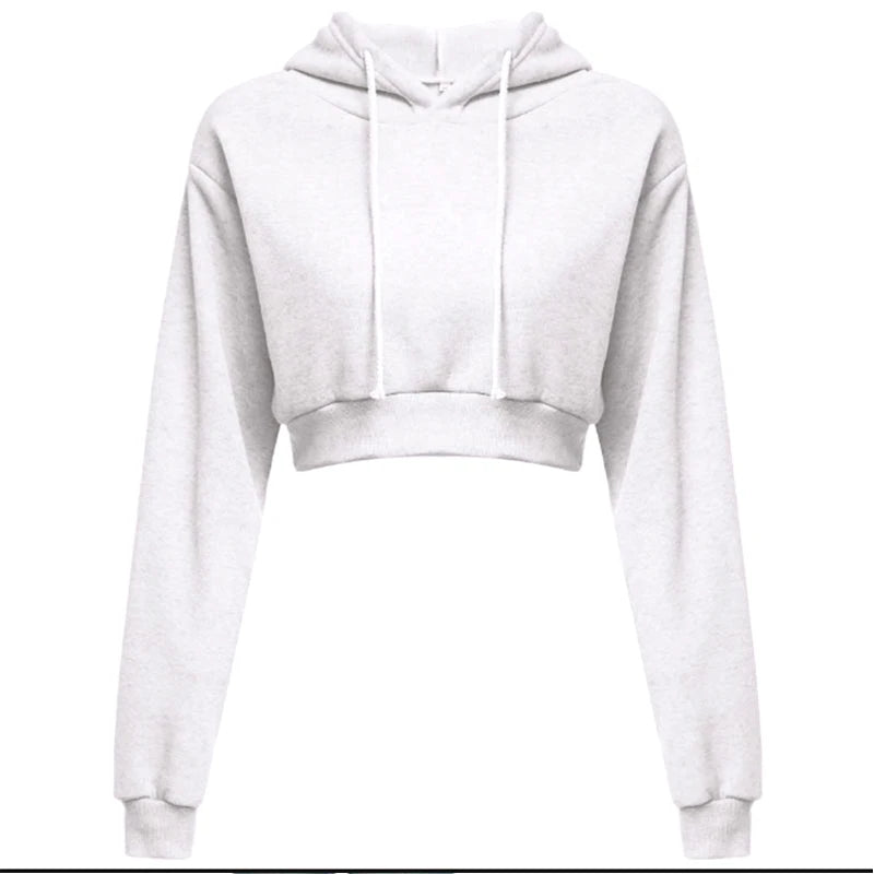 Crop Hoodie — Autumn Streetwear