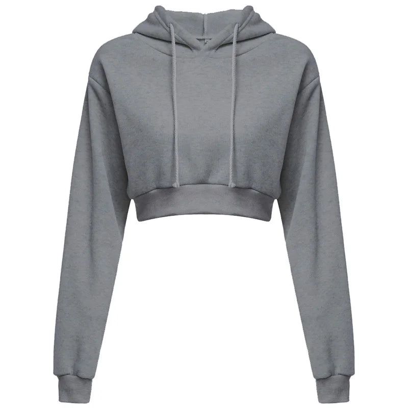 Crop Hoodie — Autumn Streetwear